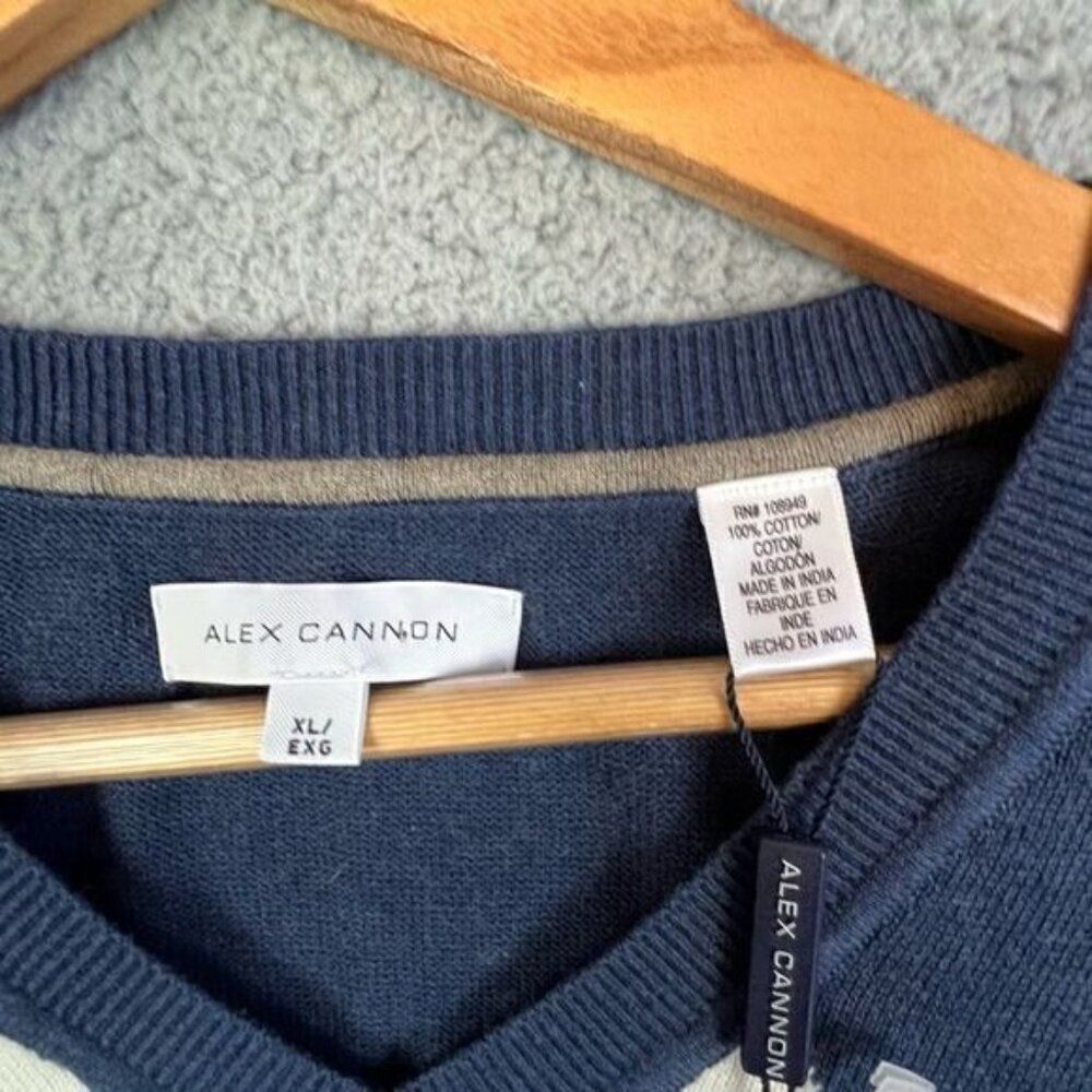 ALEX CANNON MENS NEW GOLF VEST BLUE SIZE XL - Picture 4 of 10